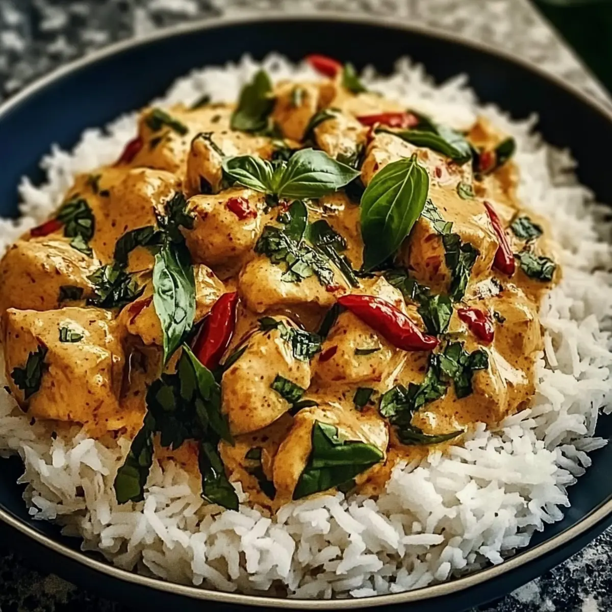 Spiced Coconut Basil Chicken & Rice