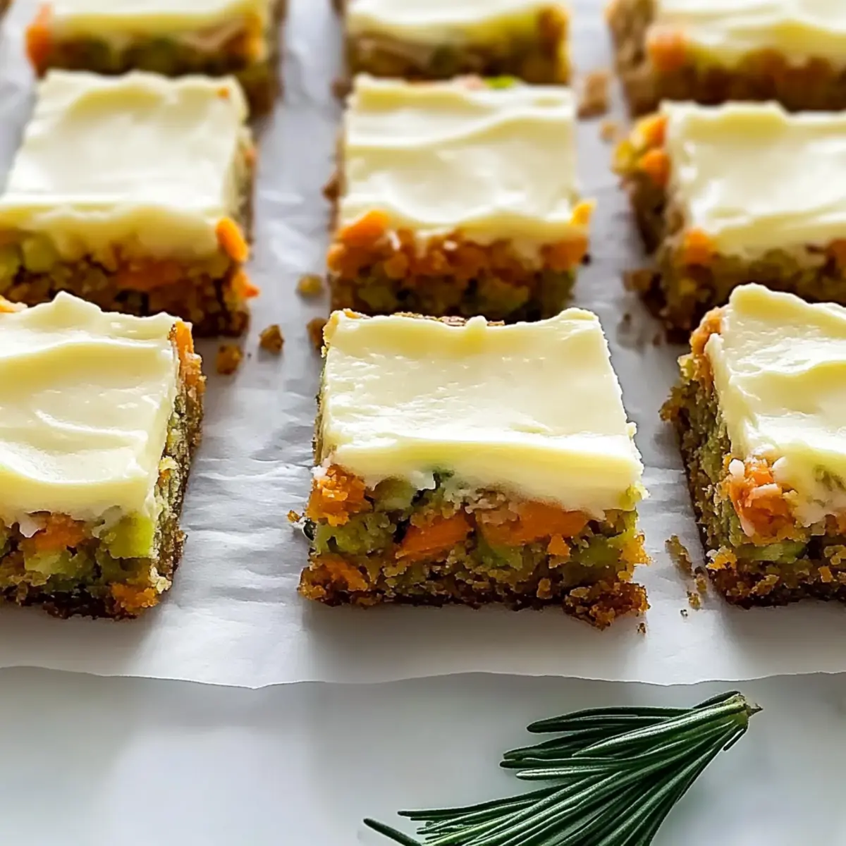 Spiced Ginger Carrot and Zucchini Bars