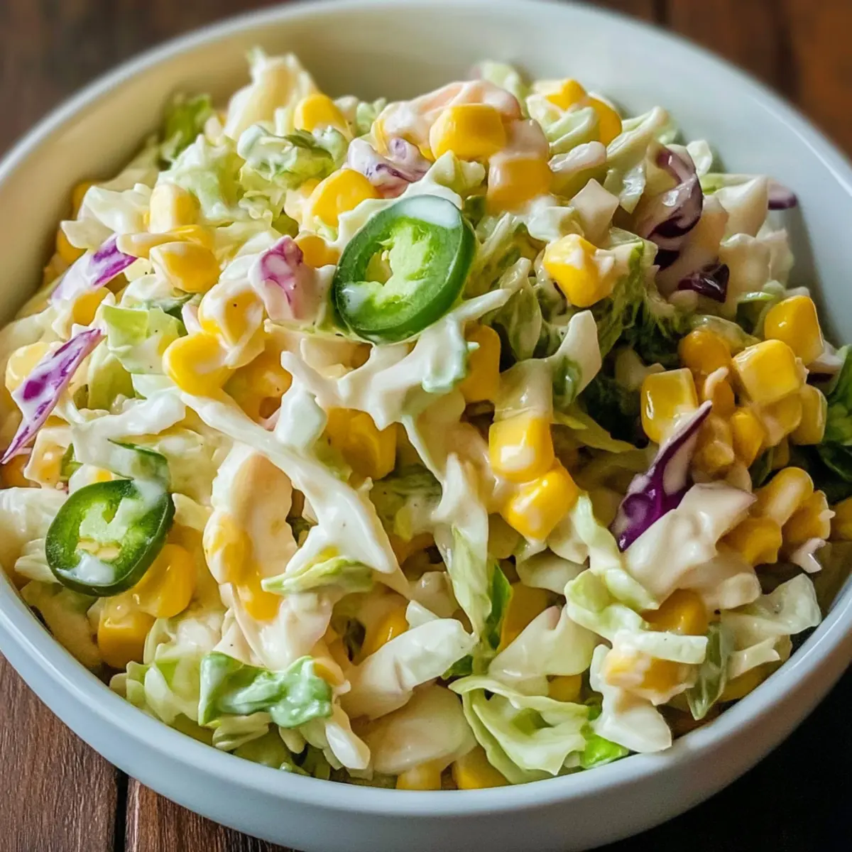 Jalapeno Corn Coleslaw