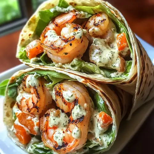 Grilled Shrimp Caesar Wraps