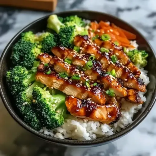 Sticky Chicken Bowls