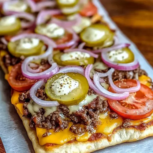 Cheeseburger Flatbreads