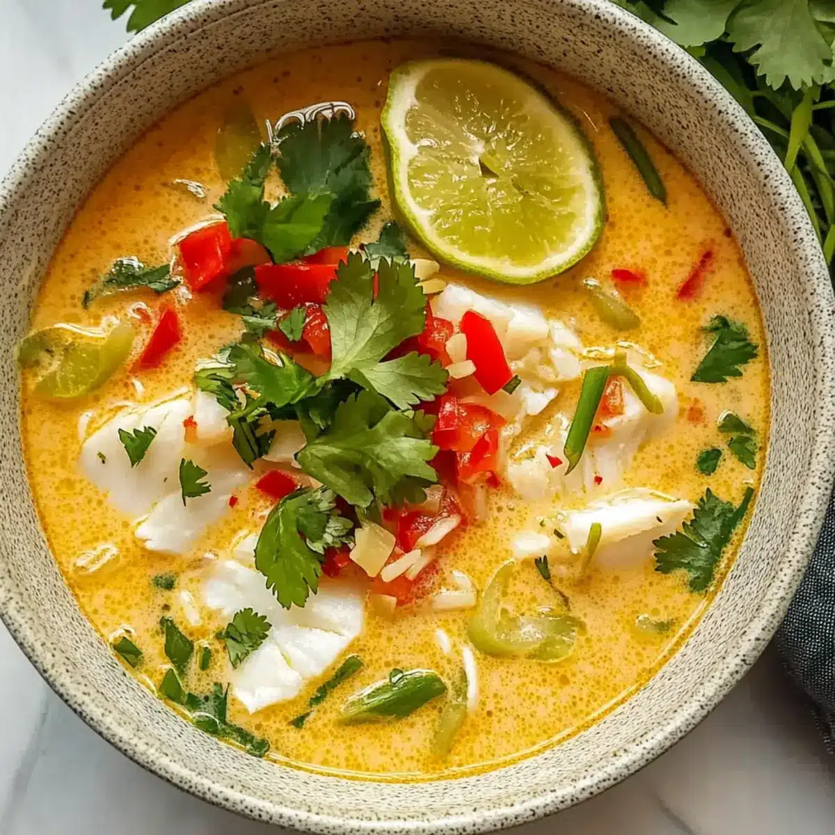 Coconut Lime Fish Soup