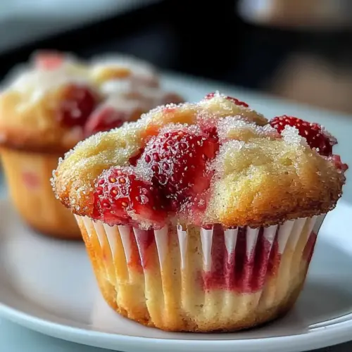 Strawberry Yogurt Muffins