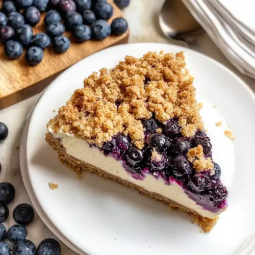Blueberry Crumble Cheesecake