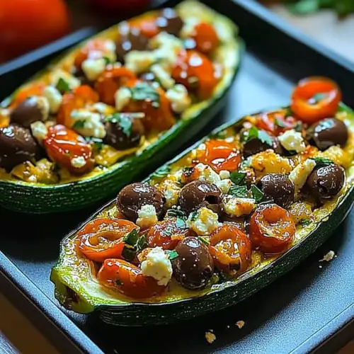 Mediterranean Stuffed Zucchini Recipe