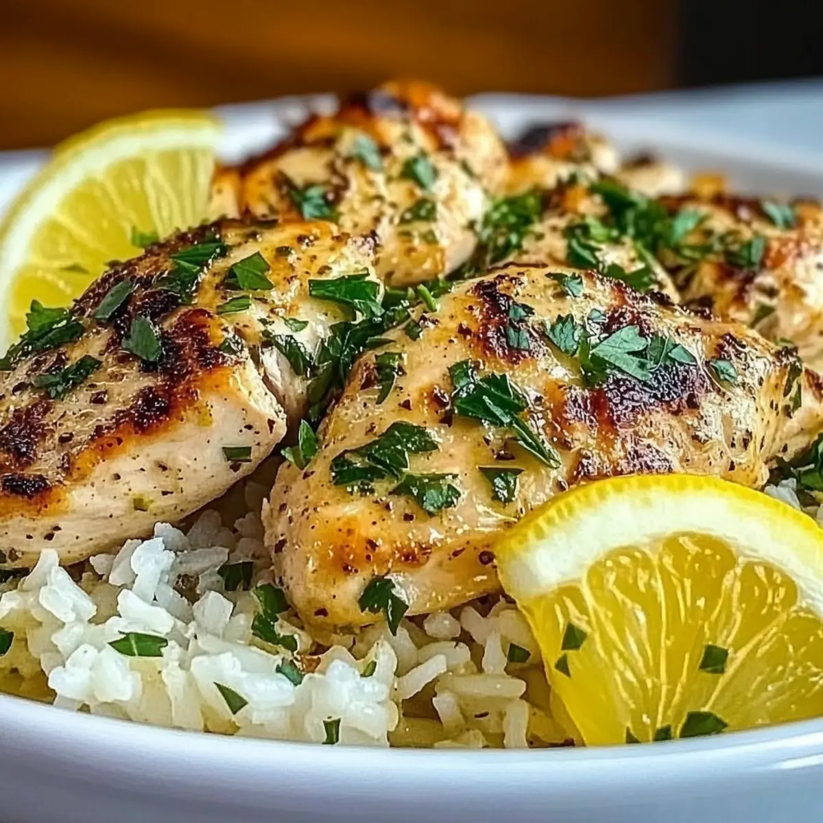 Greek Chicken and Lemon Rice
