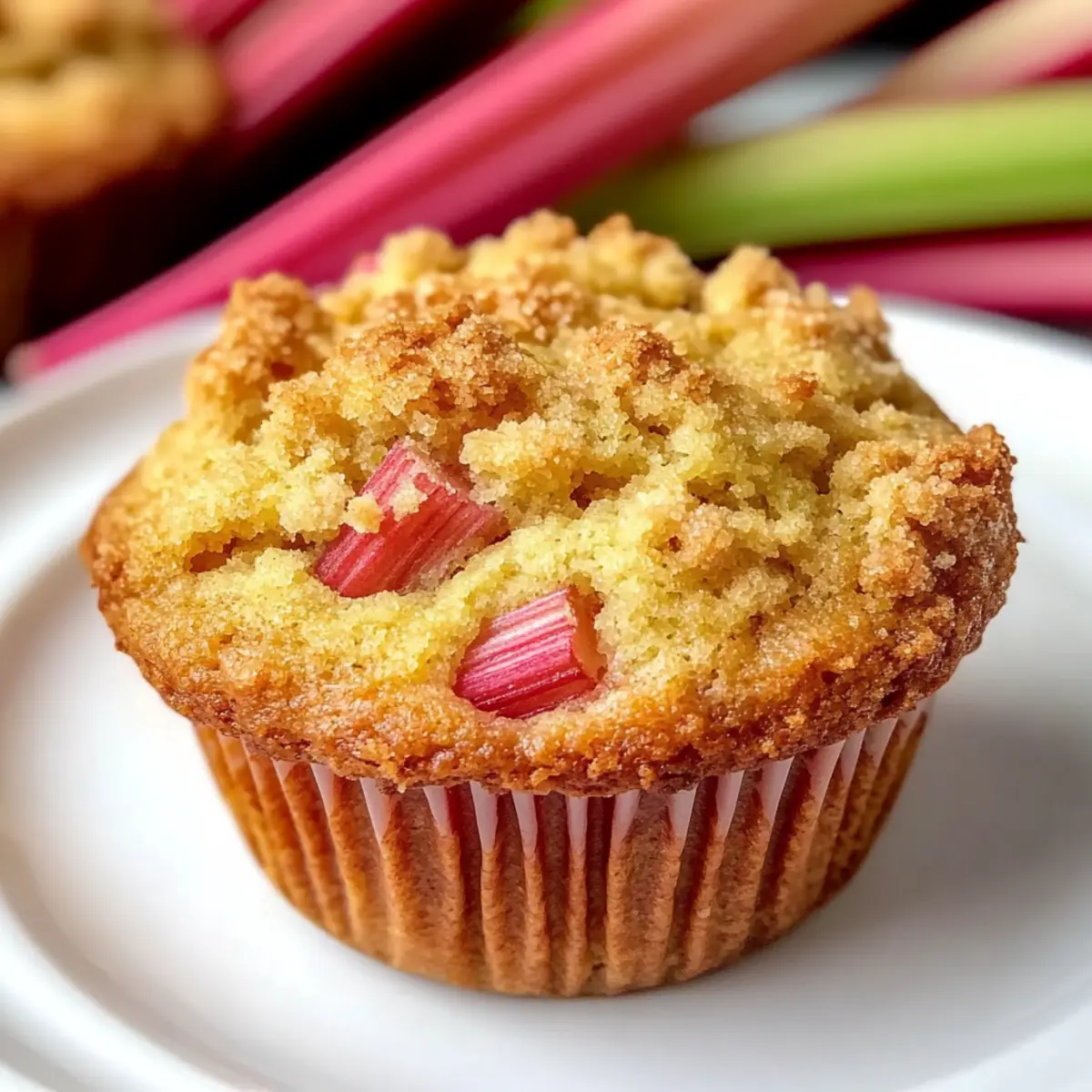 Quick Rhubarb Muffins