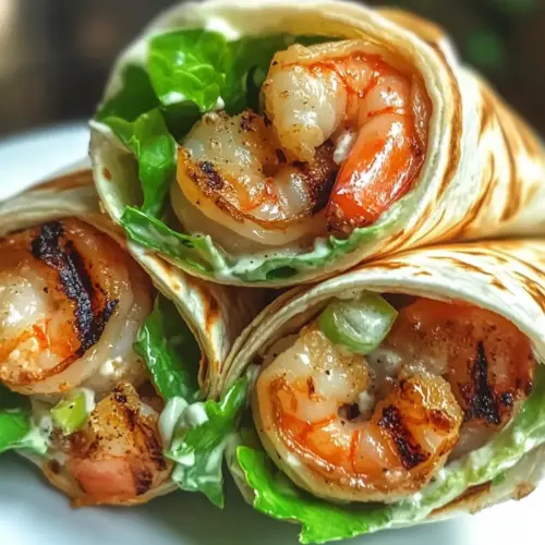 Grilled Shrimp Caesar Wraps