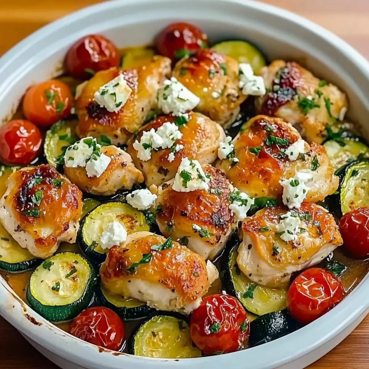 Sheet Pan Mediterranean Chicken & Zucchini
