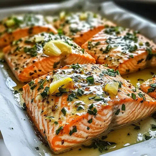 Garlic Butter Baked Salmon