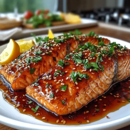 Honey Garlic Glazed Salmon