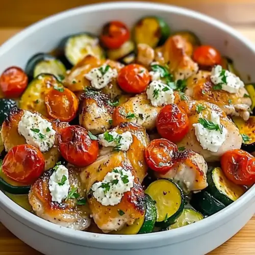 Sheet Pan Mediterranean Chicken & Zucchini
