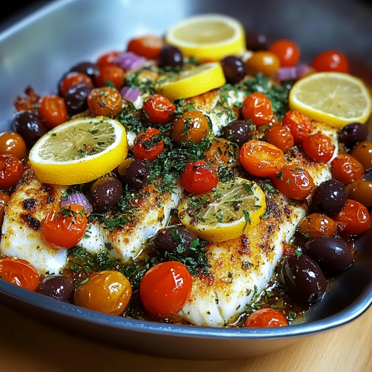 Mediterranean Baked Fish