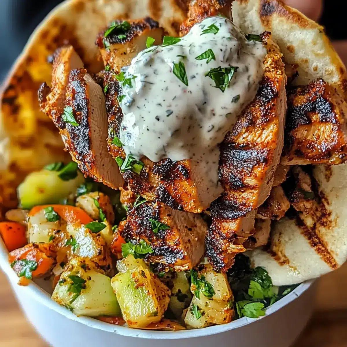 Chicken Shawarma with Garlic Sauce