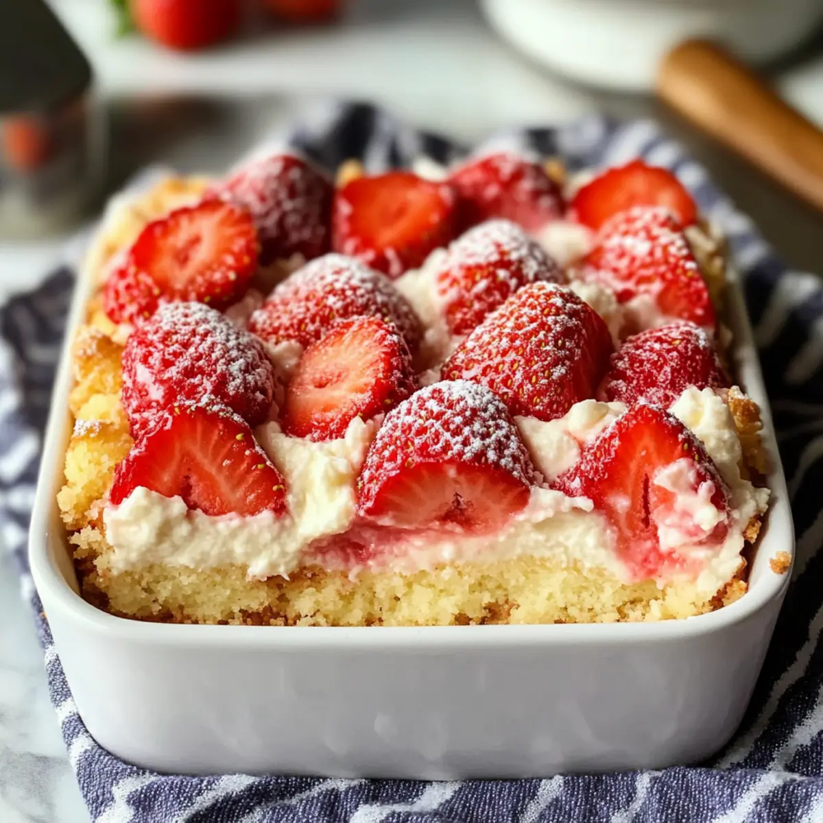 Strawberry Cheesecake Dump Cake