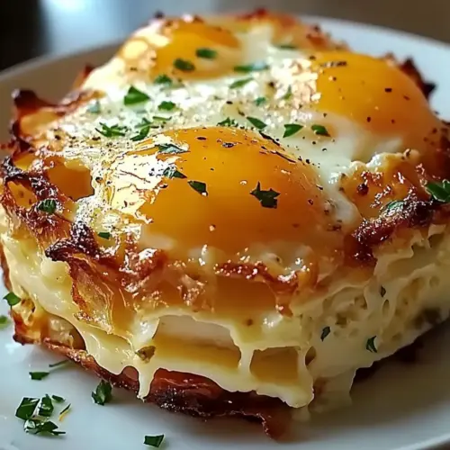 Baked Eggs Napoleon