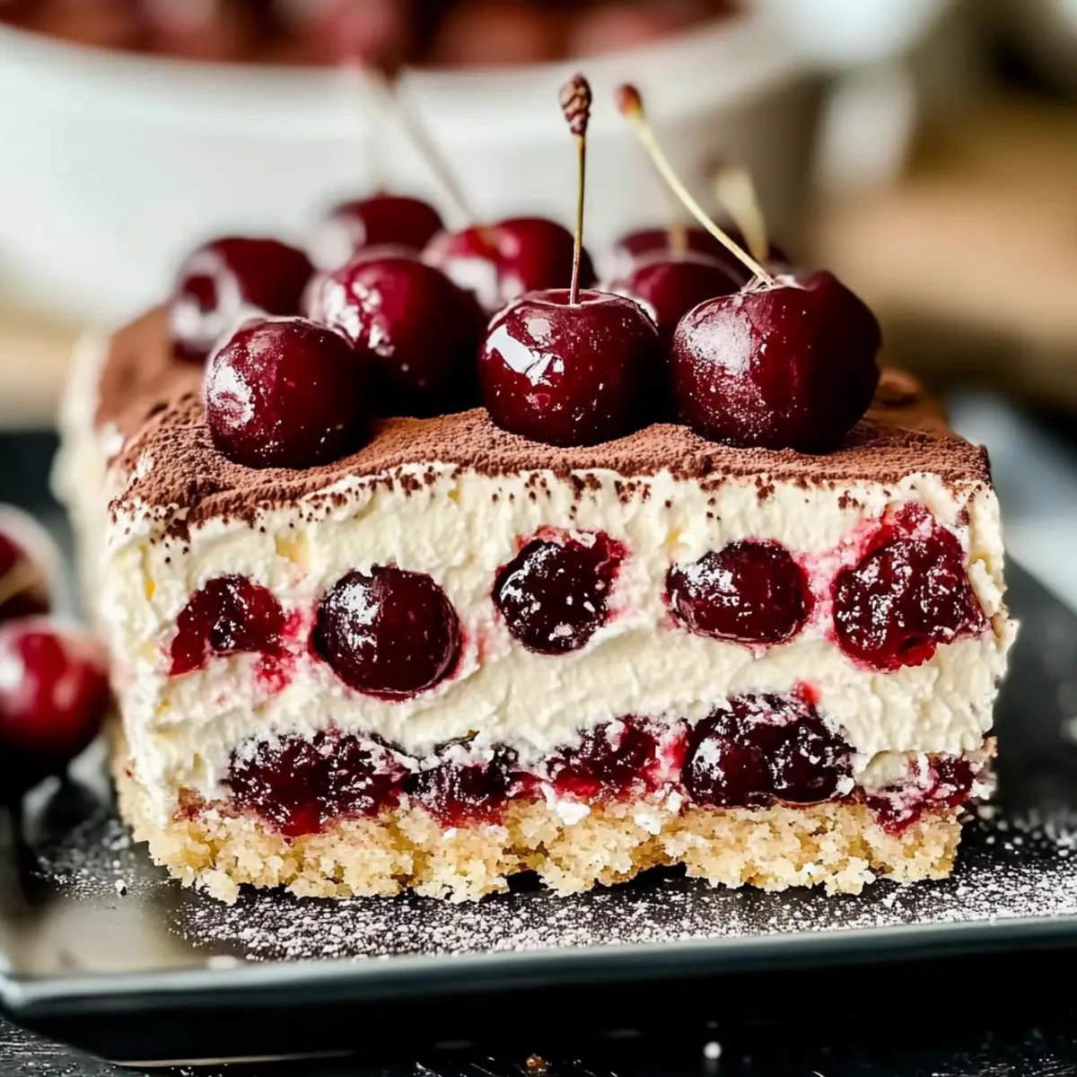 Cherry Amaretto Tiramisu
