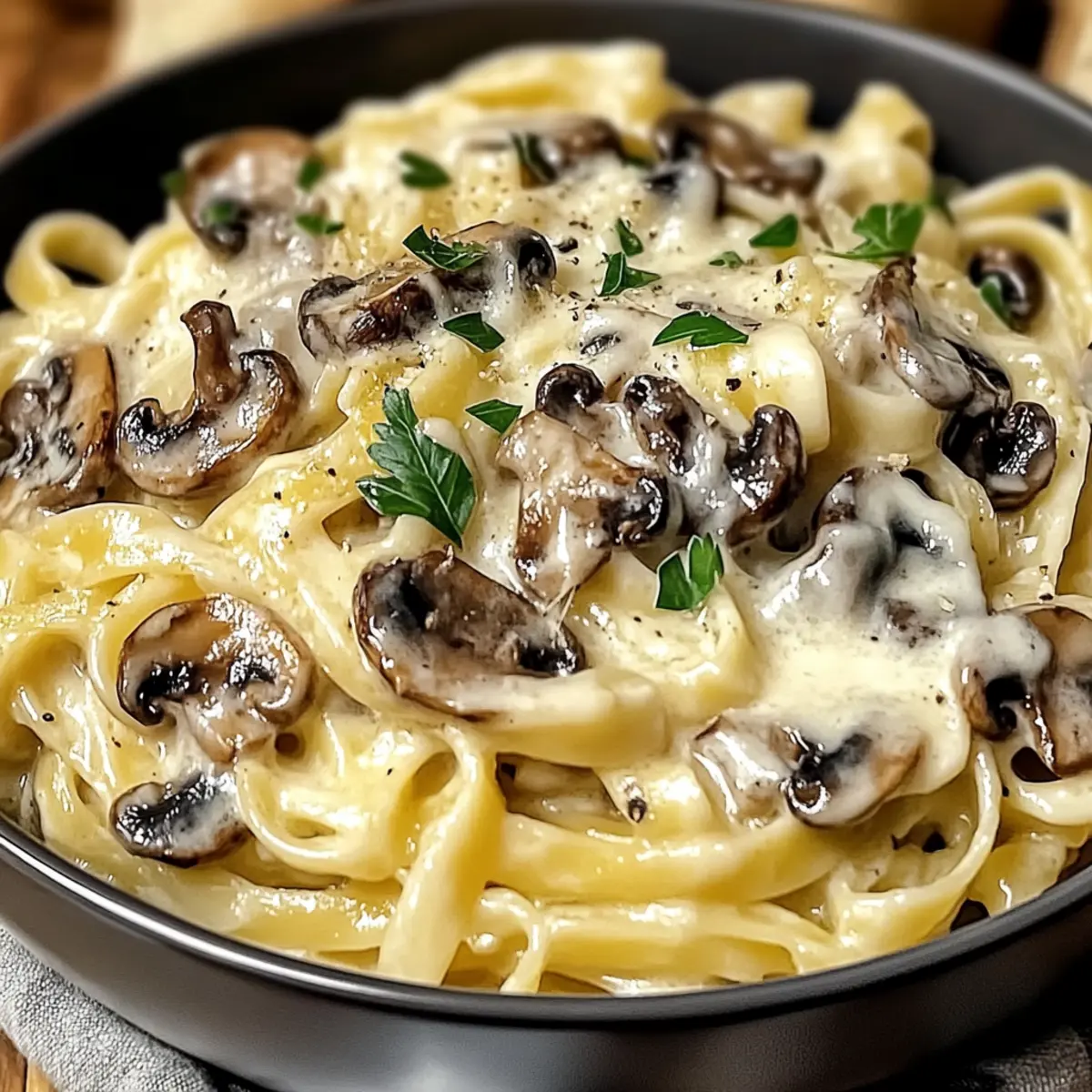 Mushroom Gruyere Pasta