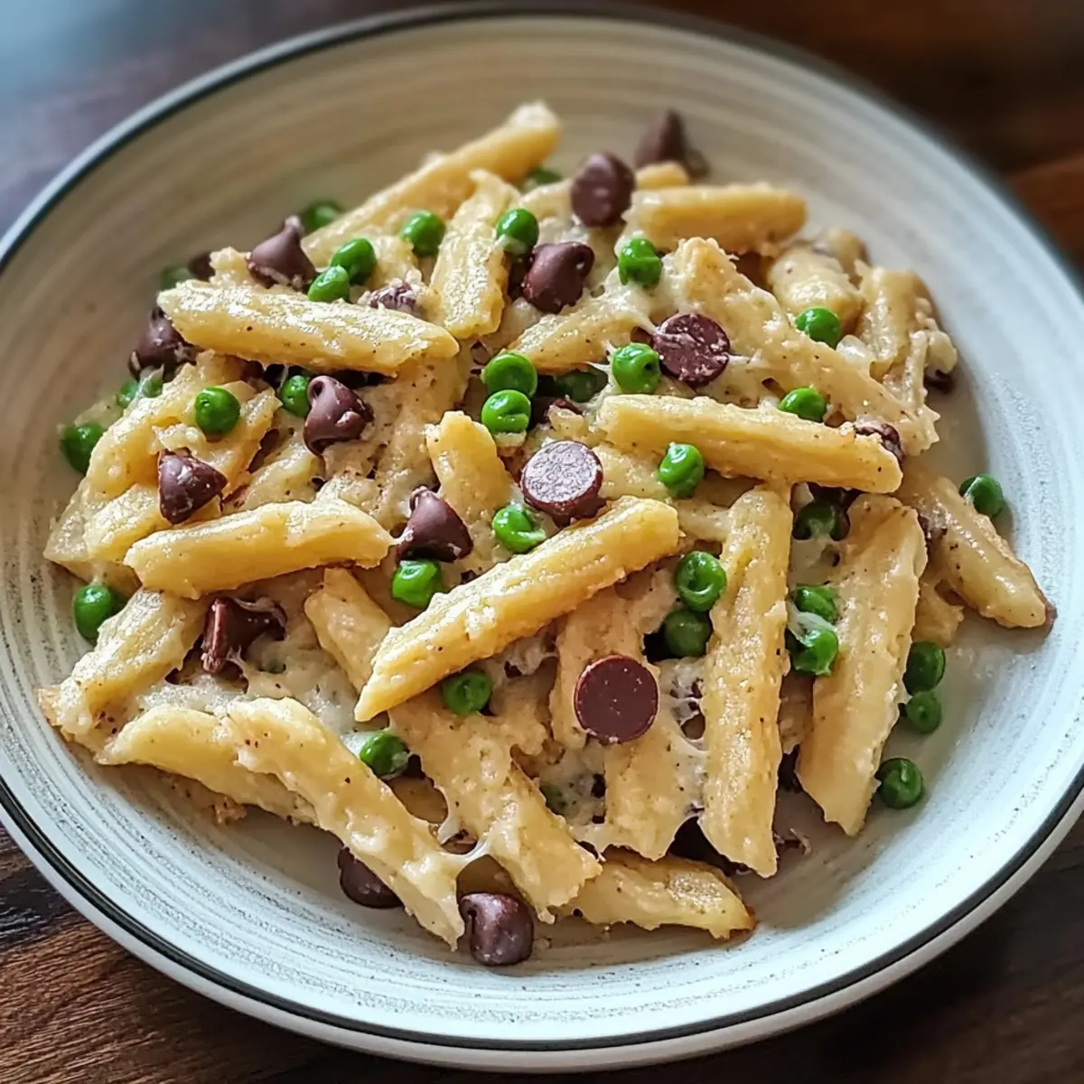 Creamy Bacon and Pea Pasta