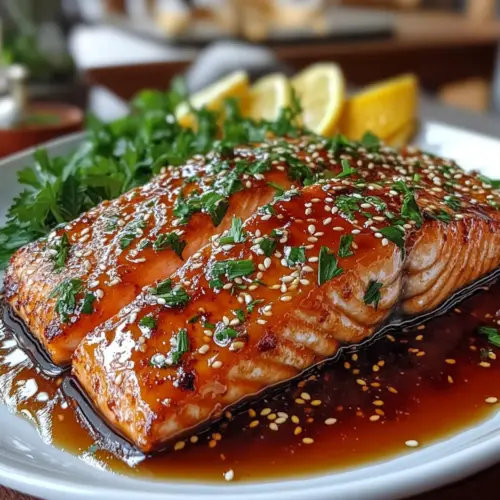 Honey Garlic Glazed Salmon
