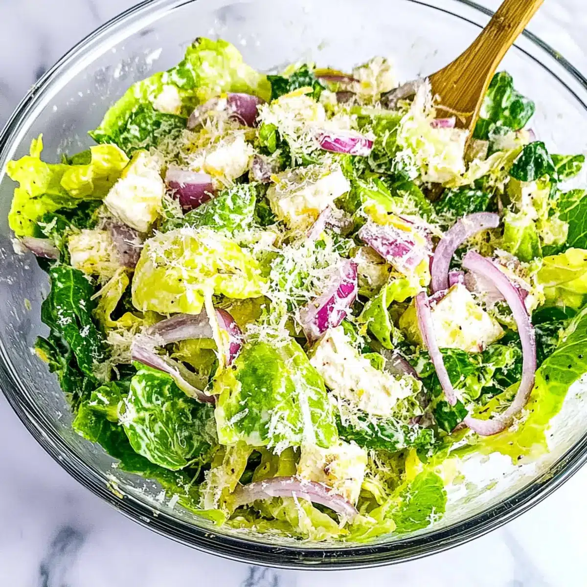 Lemon Parmesan Lettuce Salad