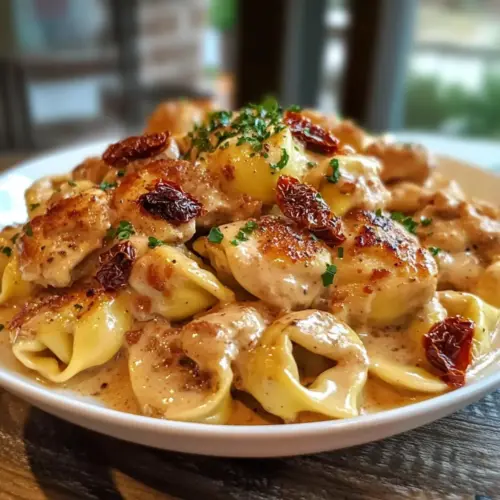 Crockpot Marry Me Chicken Tortellini