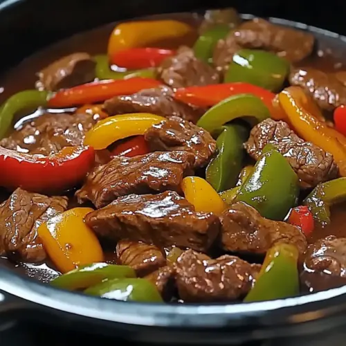 PEPPER STEAK IN A CROCK POT