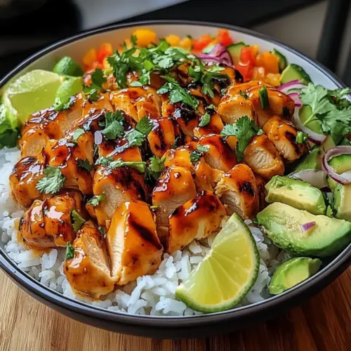 Spicy Maple Chicken and Coconut Rice