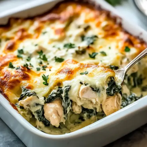 Creamy Chicken and Spinach Casserole