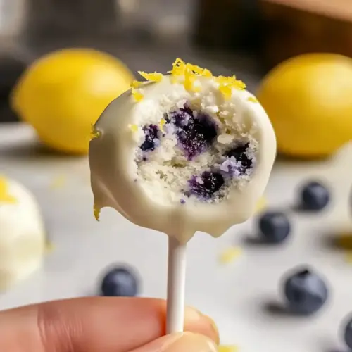 Lemon Blueberry Cake Pops