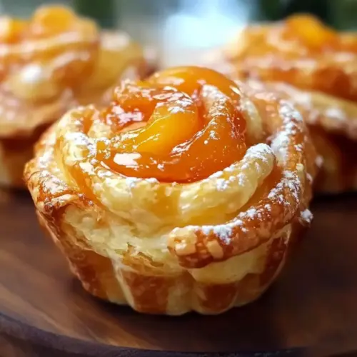 Peach Pie Cruffins