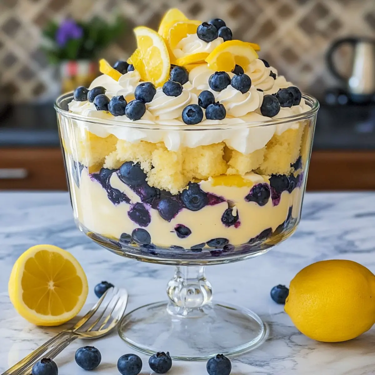 Lemon Blueberry Trifle