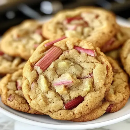 Brown Sugar Rhubarb Cookies