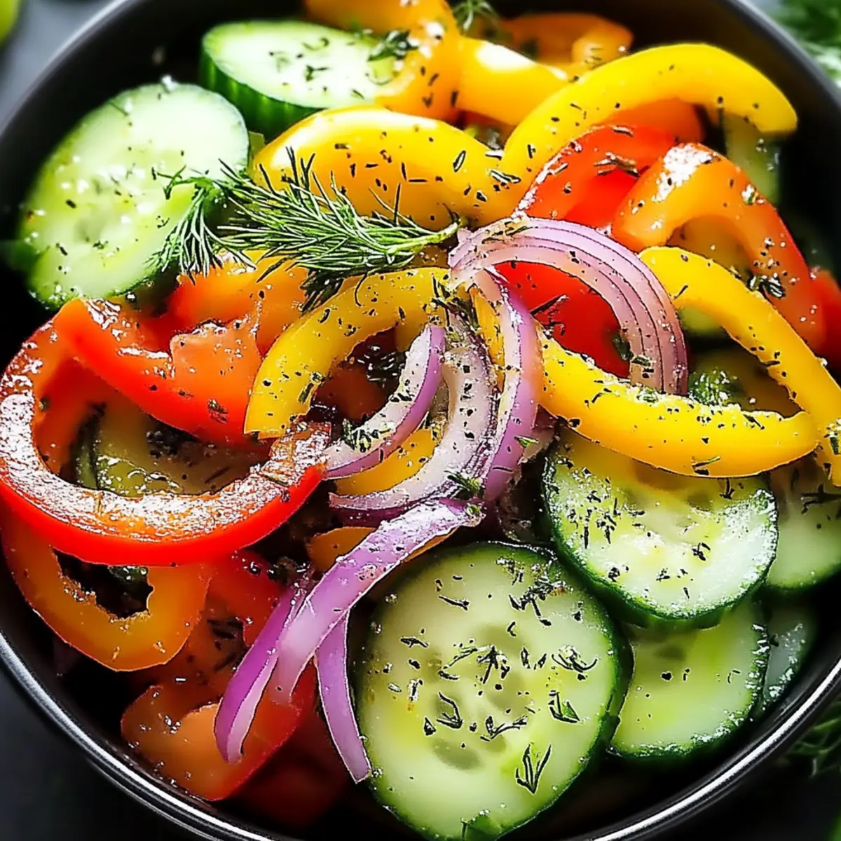 Cucumber Sweet Pepper Salad