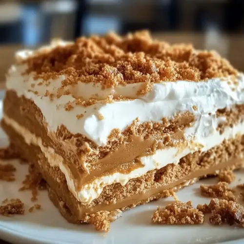 No-Bake Biscoff Lasagna