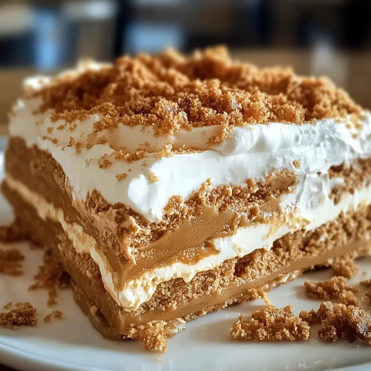 No-Bake Biscoff Lasagna