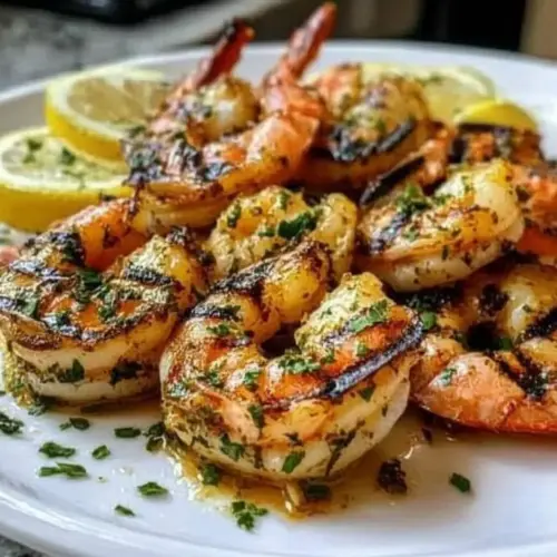 Grilled Jumbo Shrimp with Marinade