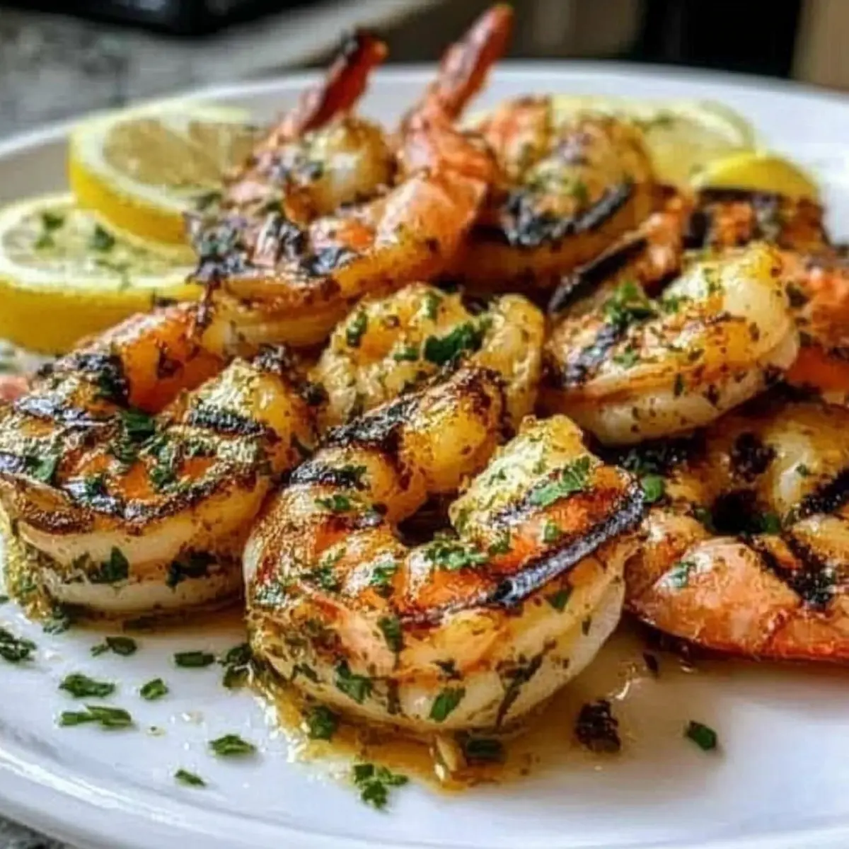 Grilled Jumbo Shrimp with Marinade