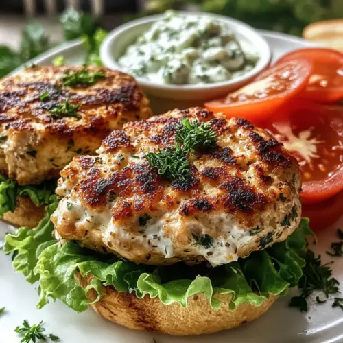 Greek Chicken Burgers