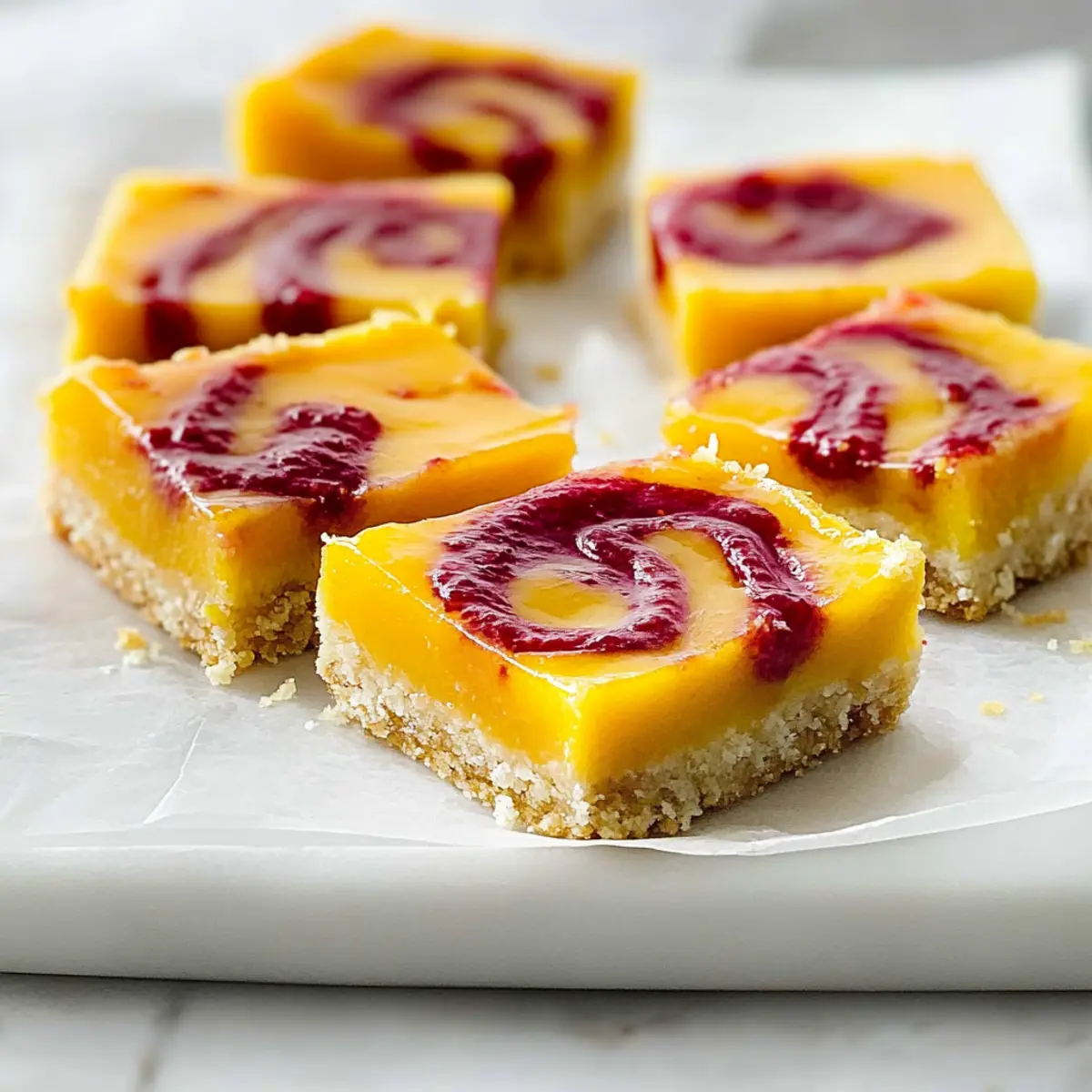 Raspberry Mango Bars