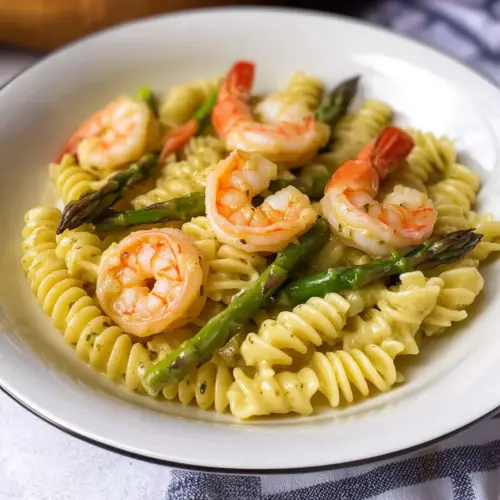 Shrimp & Asparagus Pasta