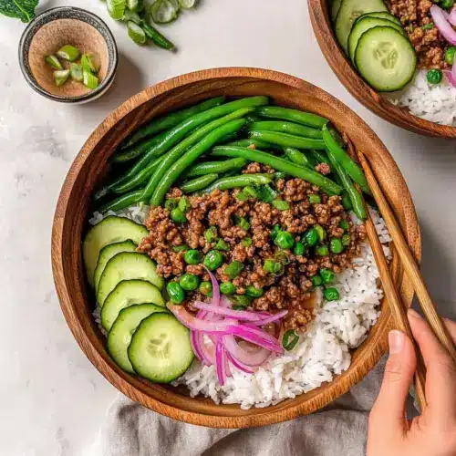 Teriyaki Ground Turkey Rice Bowls