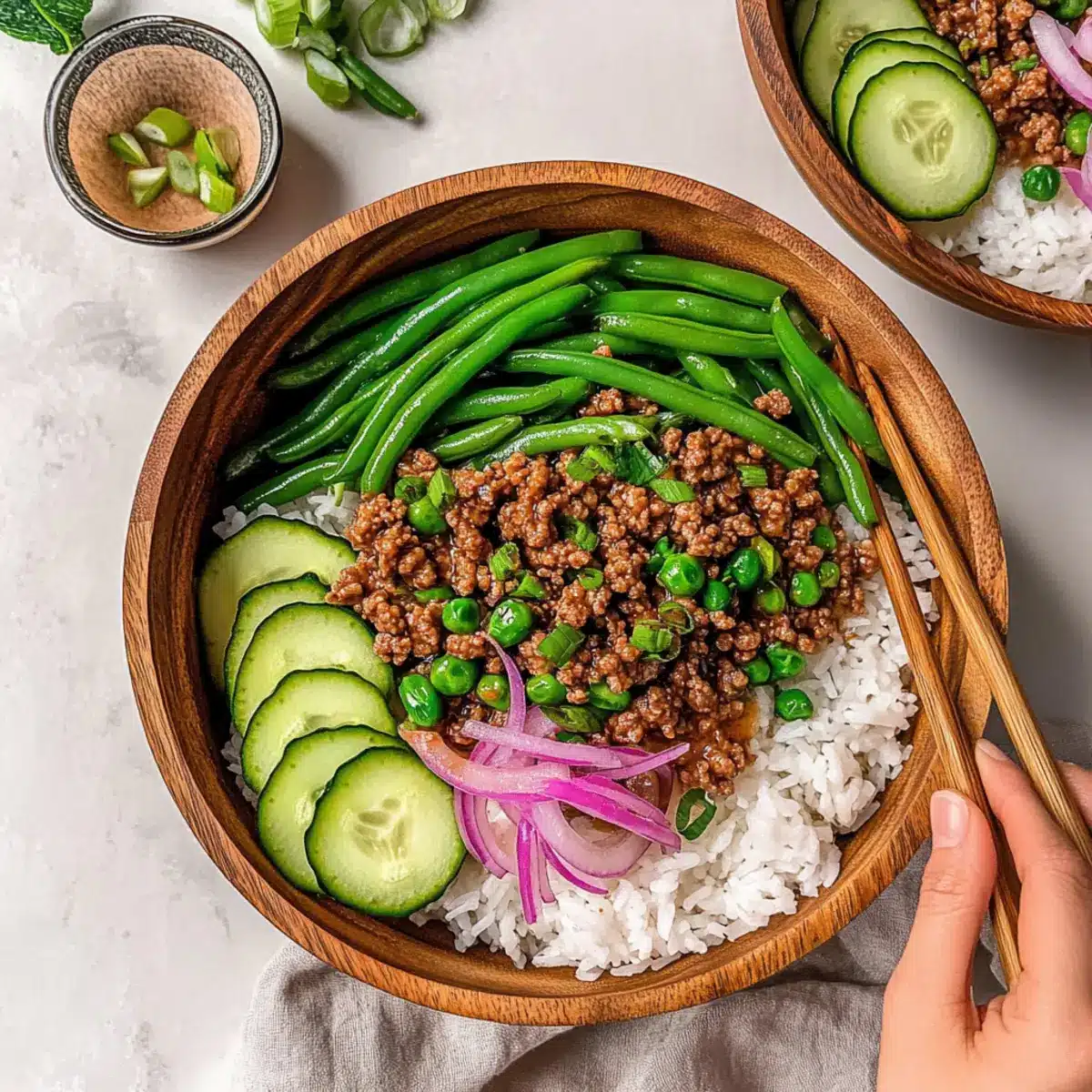 Teriyaki Ground Turkey Rice Bowls
