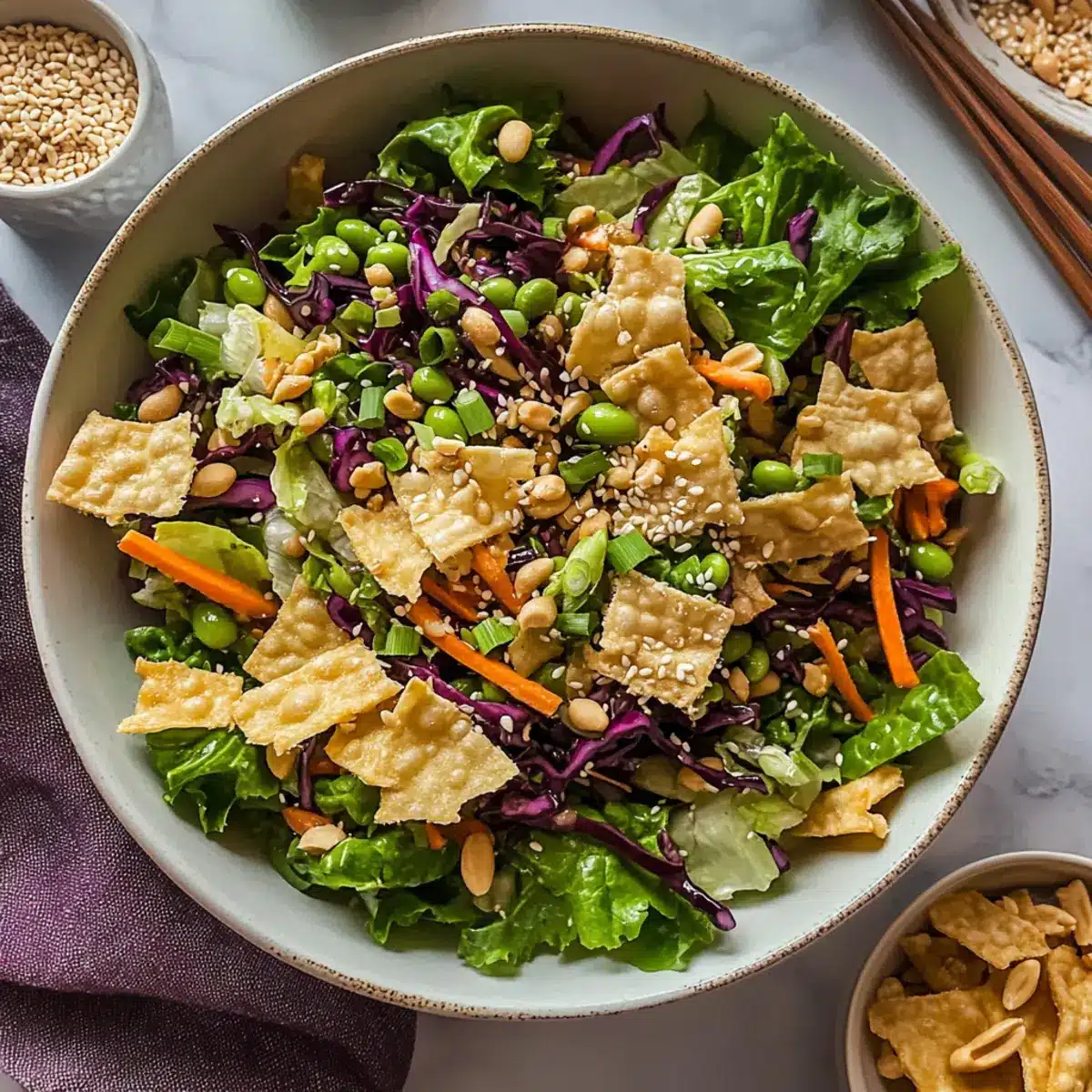 Edamame & Peanut Crunch Salad