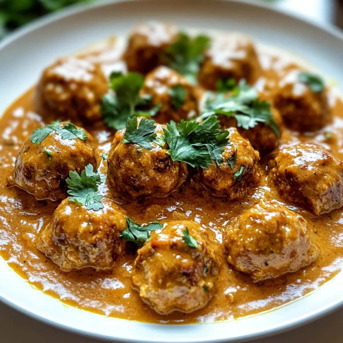 Creamy Coconut Curry Meatballs