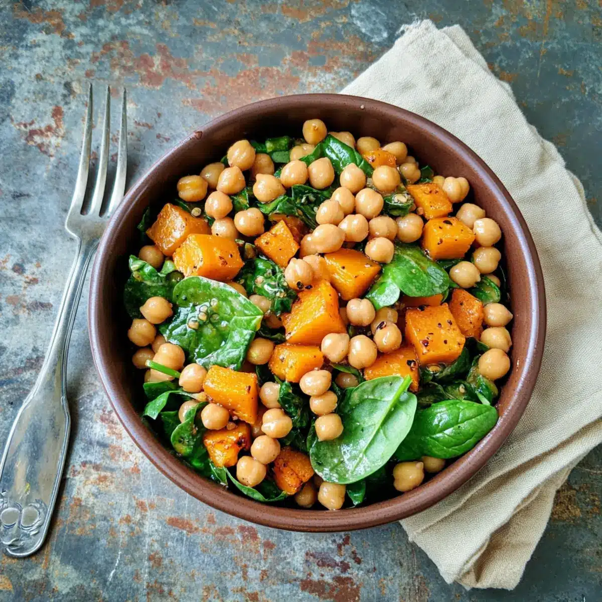 Butternut Squash and Chickpeas Salad