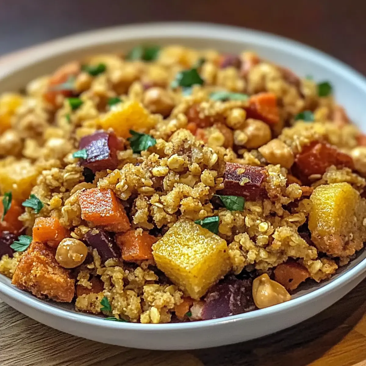 Moroccan Couscous with Roast Vegetables