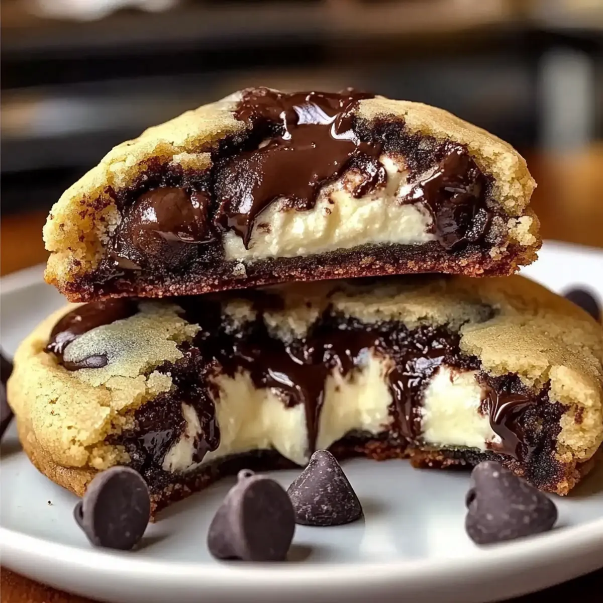 Cheesecake Stuffed Chocolate Chip Cookies