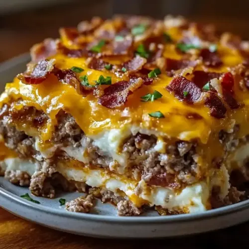 Cheesy Loaded Meatloaf Casserole